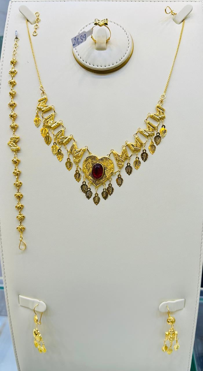Luxury Gold Necklace Set Jewelry Gift for Women