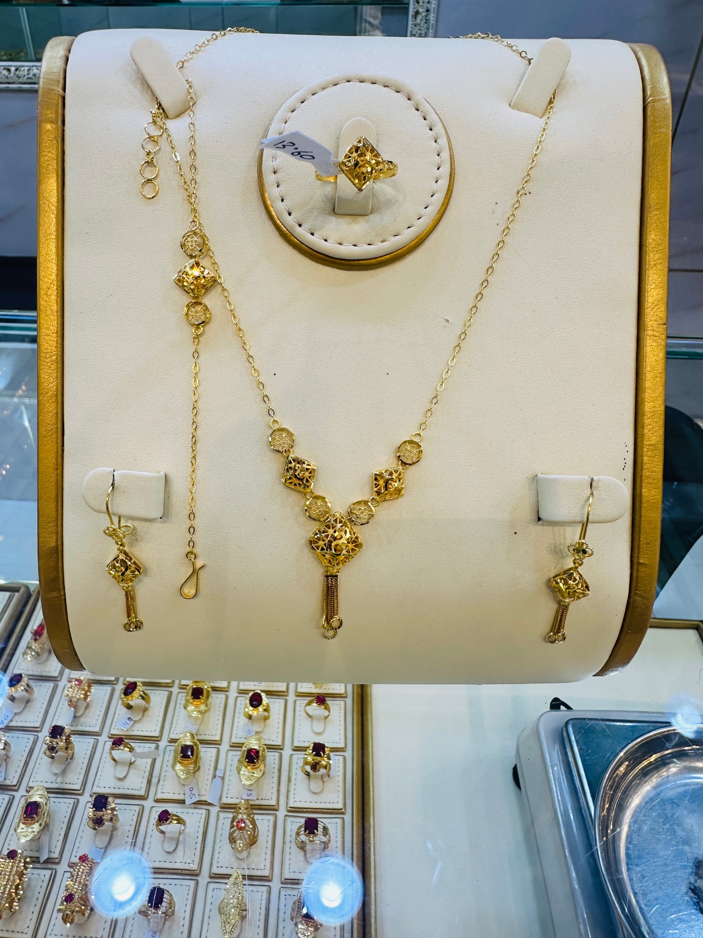 Luxury Gold Necklace Set Jewelry Gift for Women
