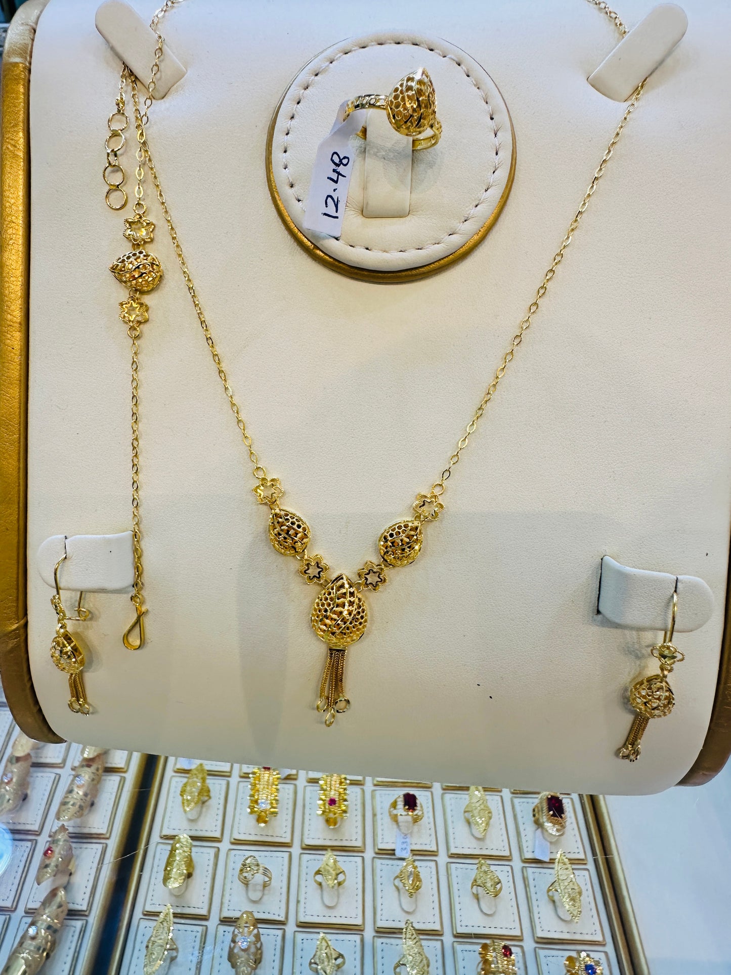 Luxury Gold Necklace Set Jewelry Gift for Women