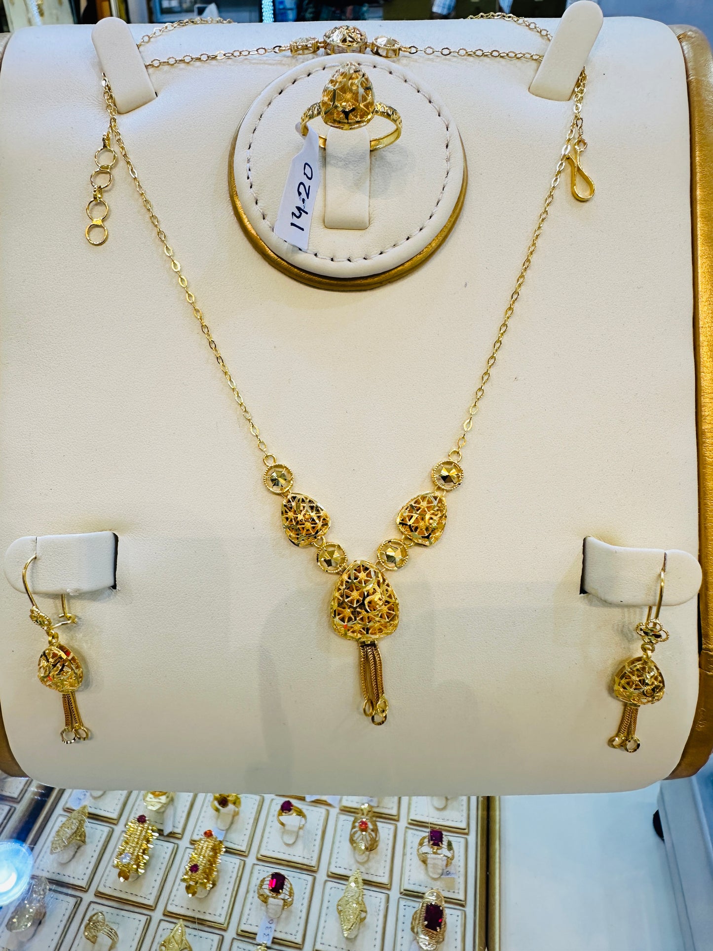 Luxury Gold Necklace Set Jewelry Gift for Women