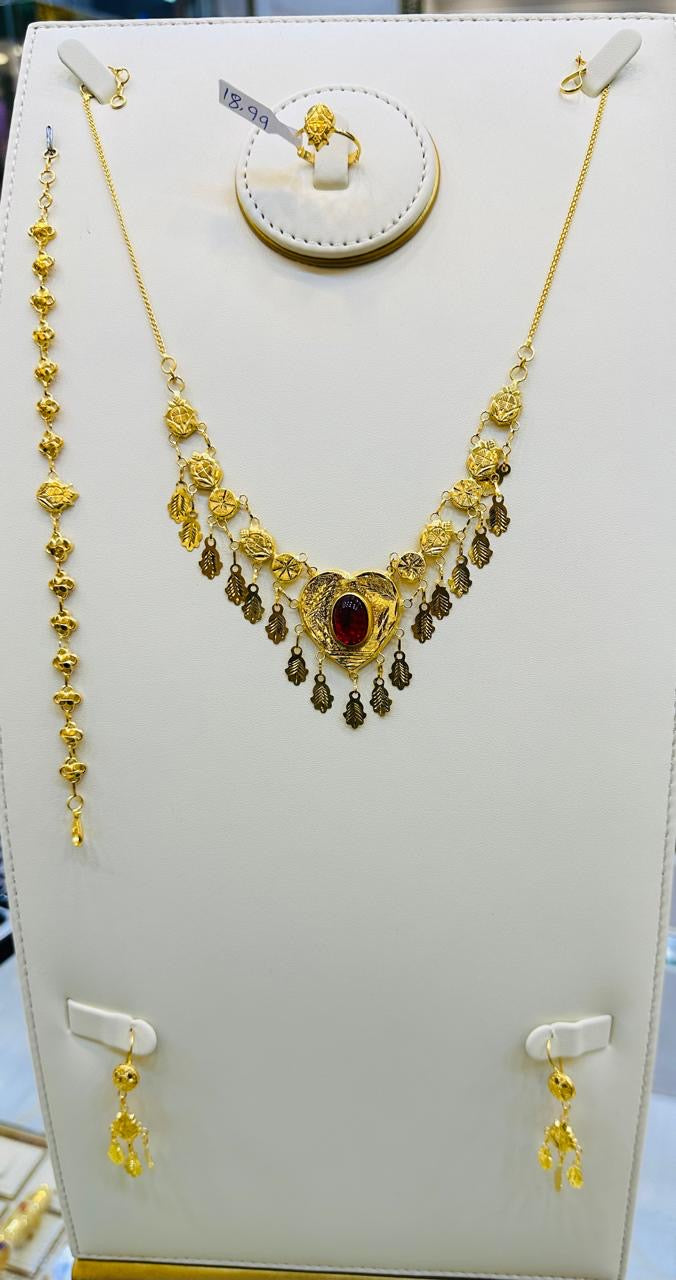 Luxury Gold Necklace Set Jewelry Gift for Women