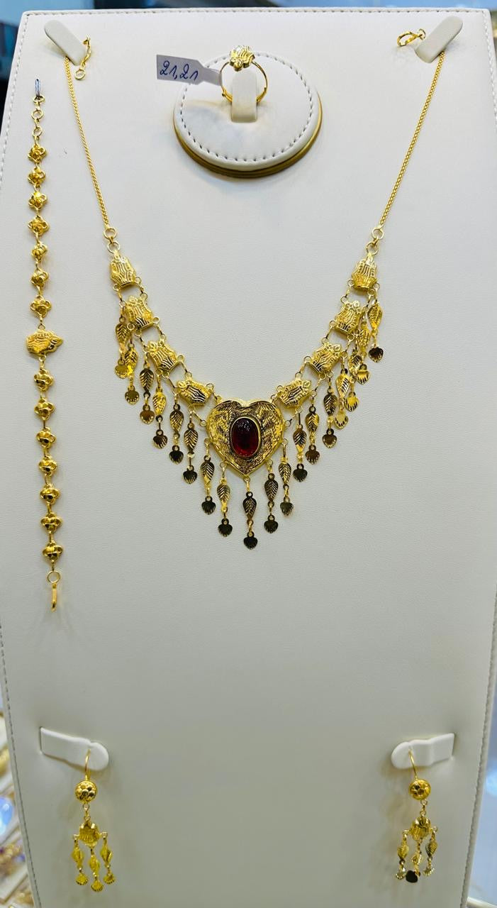 Luxury Gold Necklace Set Jewelry Gift for Women