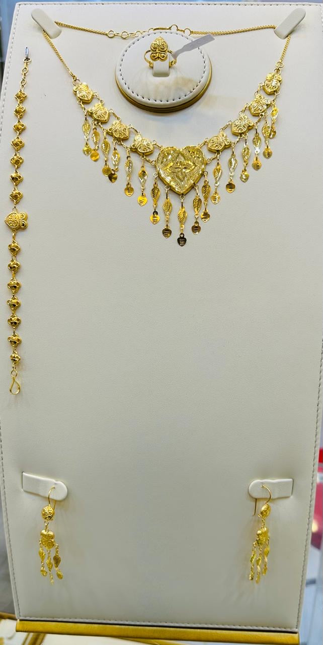 Luxury Gold Necklace Set Jewelry Gift for Women