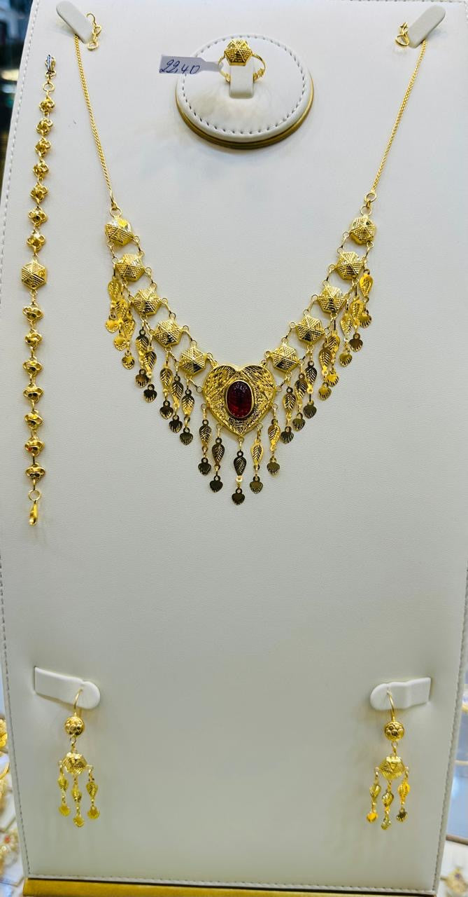 Luxury Gold Necklace Set Jewelry Gift for Women