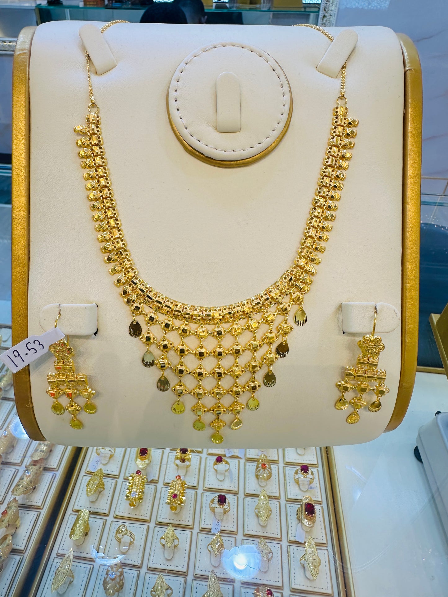 Luxury Gold Necklace Set Jewelry Gift for Women