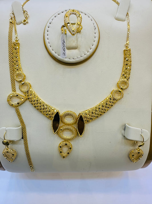 Luxury Gold Necklace Set Jewelry Gift for Women