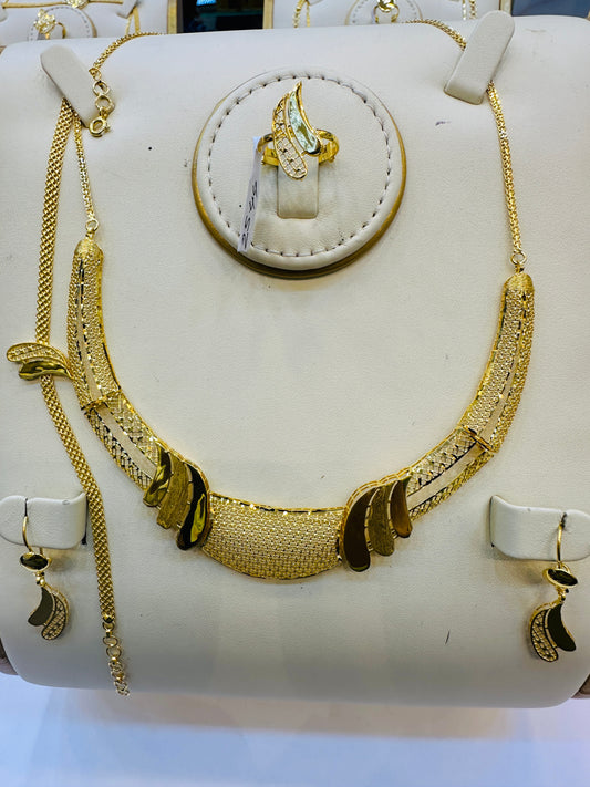 Luxury Gold Necklace Set Jewelry Gift for Women