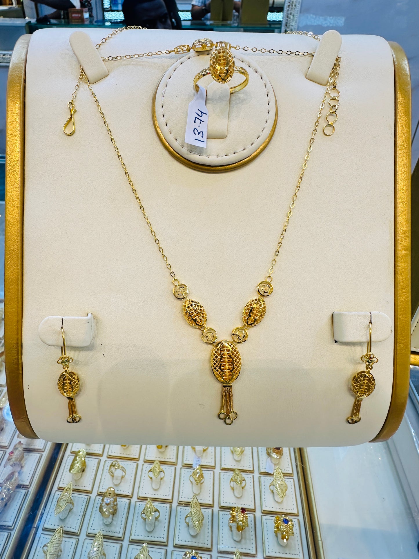 Luxury Gold Necklace Set Jewelry Gift for Women