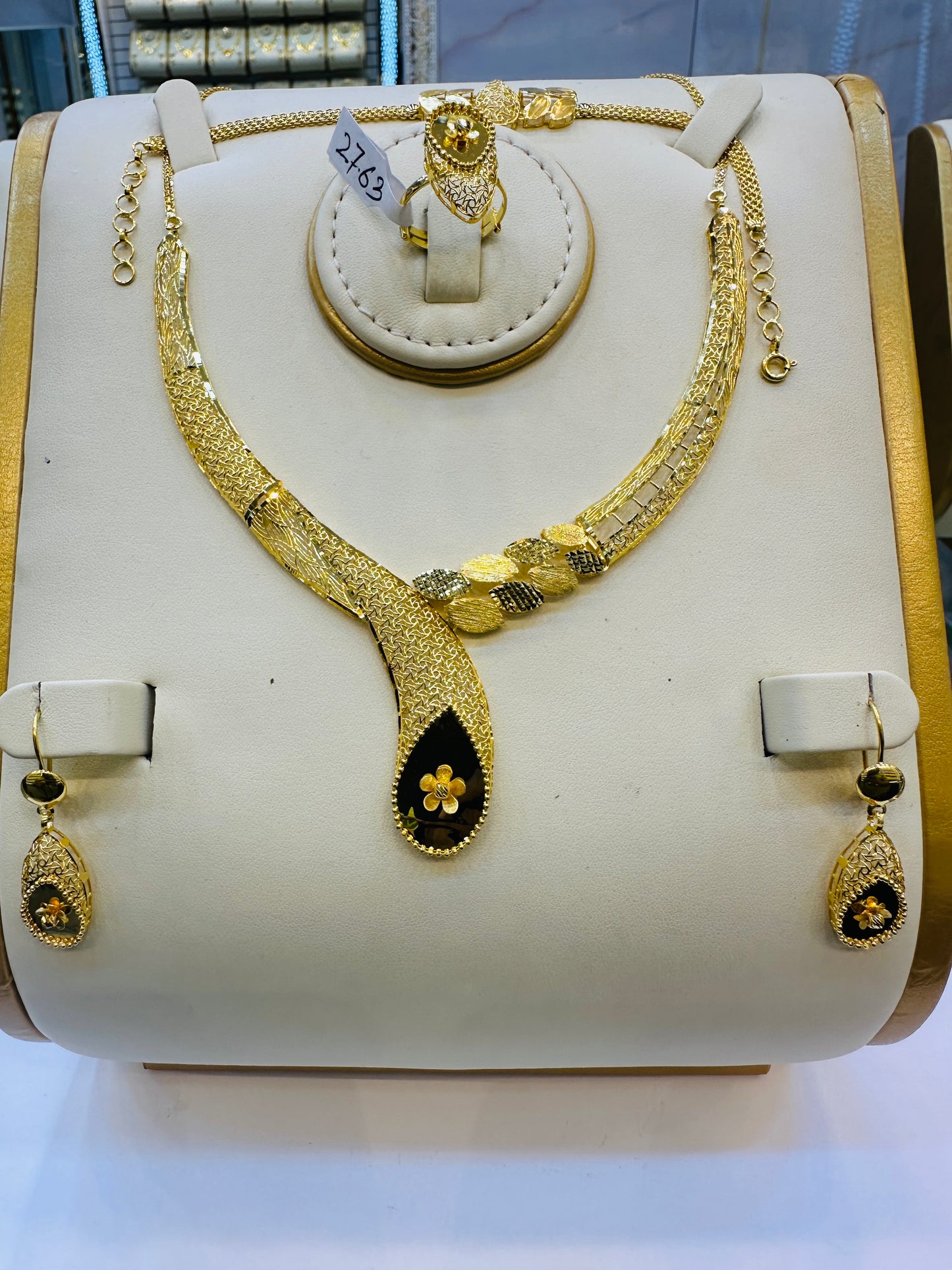 Luxury Gold Necklace Set Jewelry Gift for Women