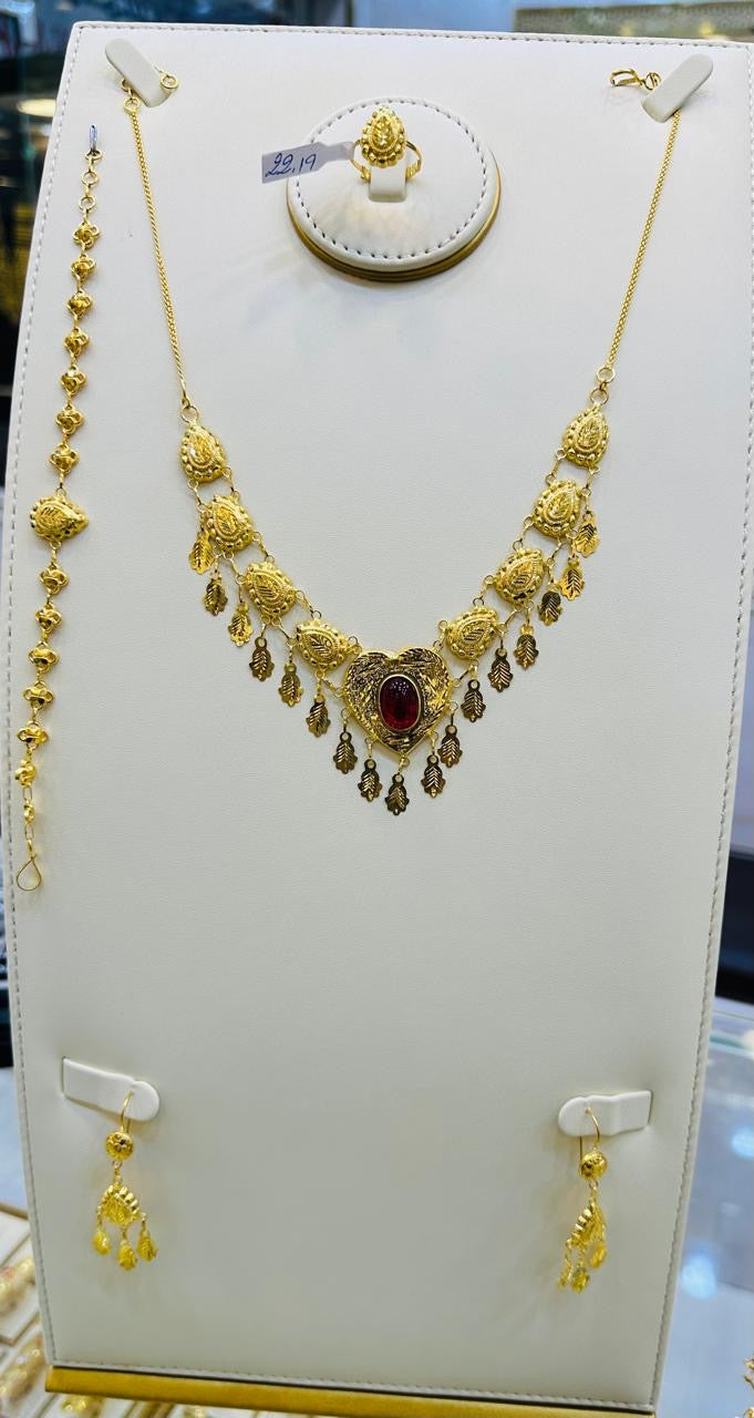 Luxury Gold Necklace Set Jewelry Gift for Women