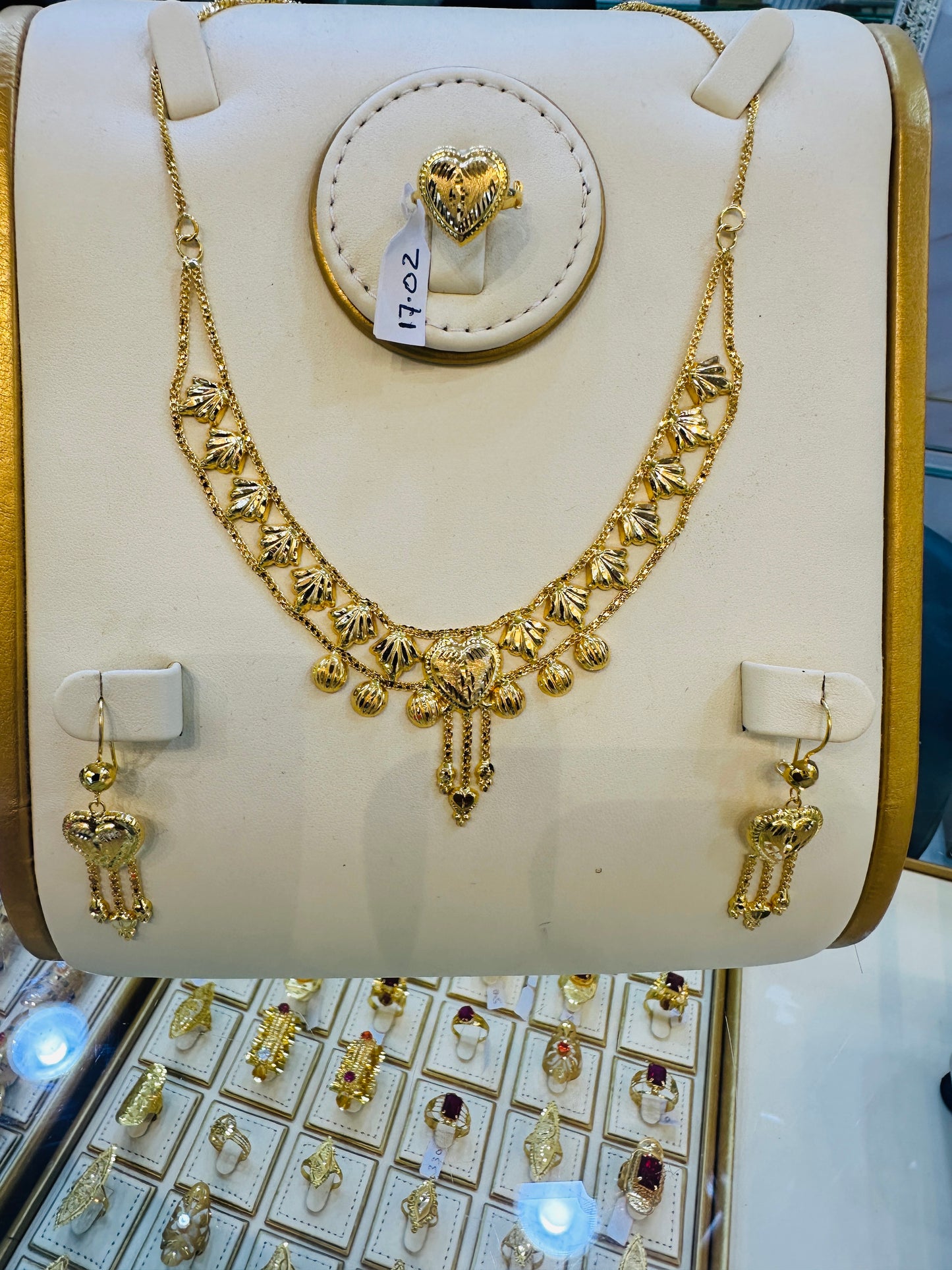 Luxury Gold Necklace Set Jewelry Gift for Women