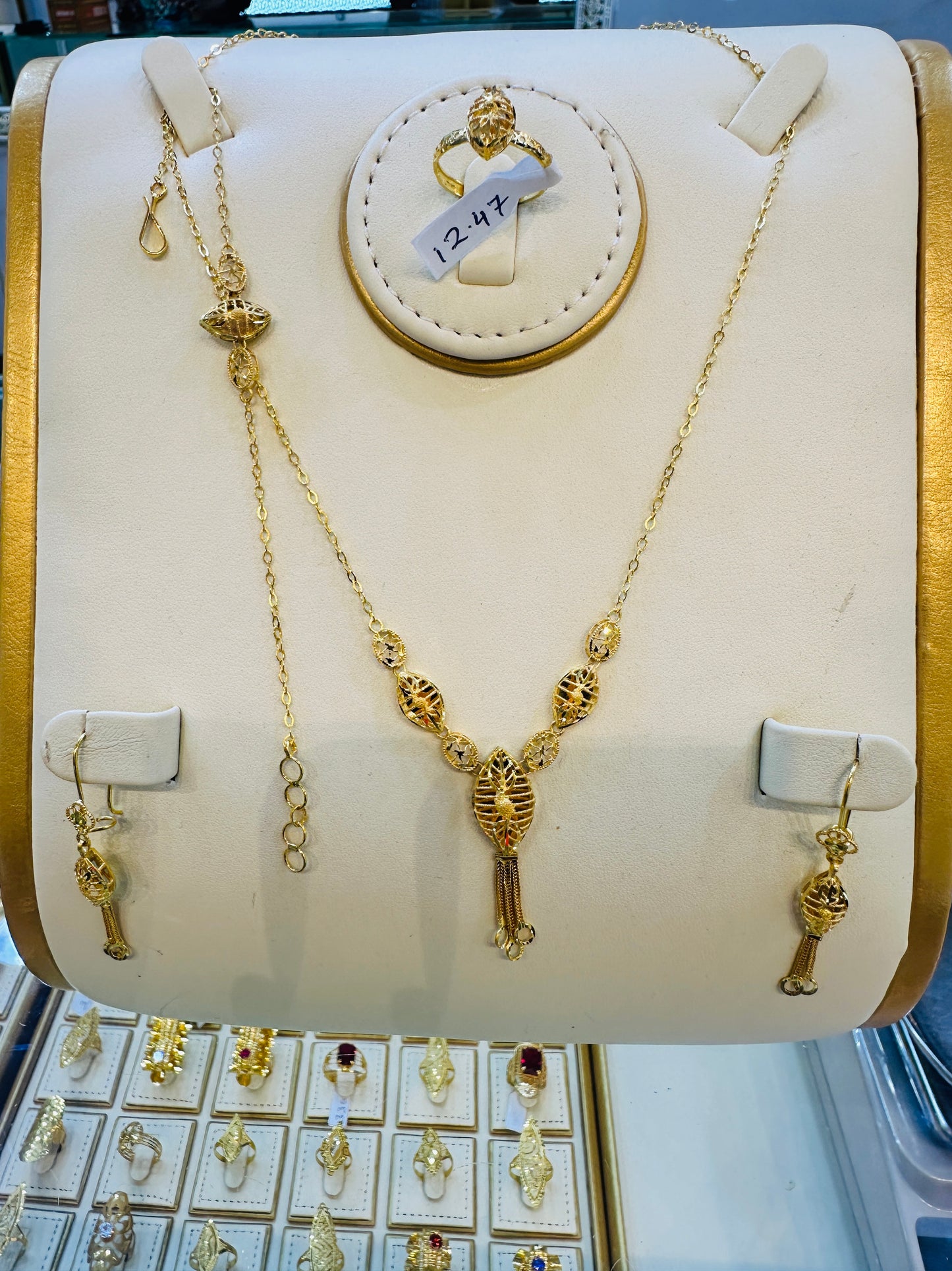 Luxury Gold Necklace Set Jewelry Gift for Women